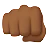 Oncoming Fist: Medium-Dark Skin Tone