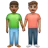Men Holding Hands: Medium-Dark Skin Tone, Medium Skin Tone