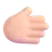 Rightwards Hand: Light Skin Tone