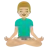 Man In Lotus Position: Medium-Light Skin Tone