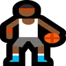 Person Bouncing Ball: Medium-Dark Skin Tone Emoji ⛹🏾 image - Microsoft Windows 10 Segoe UI Emoji style