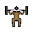 Person Lifting Weights: Medium-Dark Skin Tone