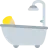 Person Taking Bath: Medium-Light Skin Tone