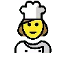 Woman Cook Emoji 👩‍🍳 image - OpenMoji style