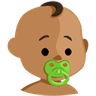 Baby: Medium Skin Tone Emoji 👶🏽 image - Facebook Messenger (2016) style