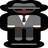 Person In Suit Levitating: Dark Skin Tone