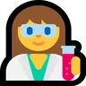 Woman Scientist Emoji 👩‍🔬 image - Microsoft Windows 10 Segoe UI Emoji style
