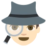 Detective: Light Skin Tone Emoji 🕵🏻 image - EmojiTwo style