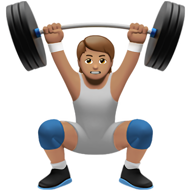 Person Lifting Weights: Medium Skin Tone