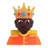 Person With Crown: Dark Skin Tone