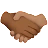 Handshake: Medium-Dark Skin Tone, Medium Skin Tone