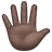 Hand With Fingers Splayed: Dark Skin Tone