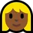 Woman: Medium-Dark Skin Tone, Blond Hair