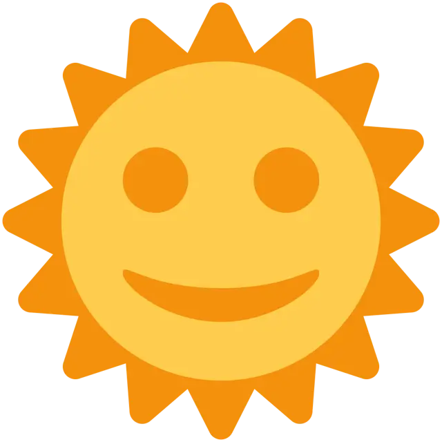 Sonne mit Gesicht