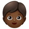 Child: Medium-Dark Skin Tone Emoji 🧒🏾 image - Huawei Harmony OS style