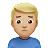 Man Frowning: Medium-Light Skin Tone