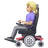 Woman In Motorized Wheelchair: Medium-Light Skin Tone