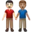 Men Holding Hands: Light Skin Tone, Medium Skin Tone