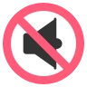 Haut-parleur avec trait d’annulation Emoji 🔇 image - EmojiTwo style