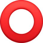 Hollow Red Circle