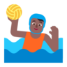 Person Playing Water Polo: Medium-Dark Skin Tone Emoji 🤽🏾 image - Microsoft Classic 2D style