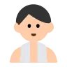 Man In Steamy Room: Light Skin Tone Emoji 🧖🏻‍♂️ image - Tossface style