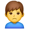 Man Pouting Emoji 🙎‍♂️ image - Samsung style