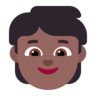 Child: Medium-Dark Skin Tone Emoji 🧒🏾 image - Microsoft Classic 2D style