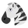 Zebra ใบหน้า Emoji 🦓 image - Skype style