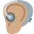 Ear With Hearing Aid: Medium Skin Tone