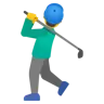 Man Golfing: Light Skin Tone Emoji 🏌🏻‍♂️ image - Google Noto Color style