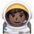 Man Astronaut: Dark Skin Tone