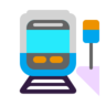 Gare Emoji 🚉 image - Microsoft Classic 2D style