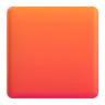 Emoji Nagy narancssárga négyzet 🟧 image - Microsoft 3D Fluent style