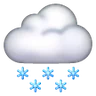 Cloud With Snow Emoji 🌨 image - Samsung style
