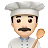 Man Cook: Light Skin Tone