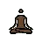 Person In Lotus Position: Dark Skin Tone