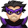 Man Supervillain: Light Skin Tone Emoji 🦹🏻‍♂️ image - Apple style