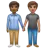 People Holding Hands: Medium-Dark Skin Tone, Medium Skin Tone