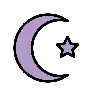 Star And Crescent Emoji ☪ image - OpenMoji style