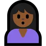 Person Pouting: Medium-Dark Skin Tone Emoji 🙎🏾 image - Microsoft Windows 10 Segoe UI Emoji style
