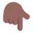 Backhand Index Pointing Down: Medium-Dark Skin Tone