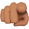 Index Pointing At The Viewer: Medium Skin Tone Emoji 🫵🏽 image - Apple style