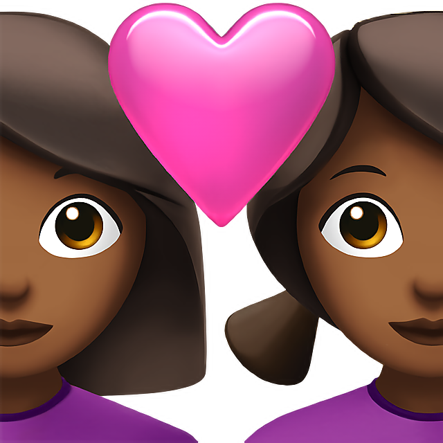 Couple With Heart: Woman, Woman, Medium-Dark Skin Tone