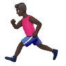 Man Running: Dark Skin Tone Emoji 🏃🏿‍♂️ image - Apple style