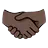 Handshake: Dark Skin Tone