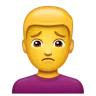 Man Frowning Emoji 🙍‍♂️ image - WhatsApp style