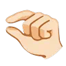 Pinching Hand: Light Skin Tone Emoji 🤏🏻 image - Google Noto Color Animated style
