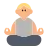 Person In Lotus Position: Medium-Light Skin Tone
