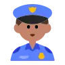 Man Police Officer: Medium Skin Tone Emoji 👮🏽‍♂️ image - Tossface style